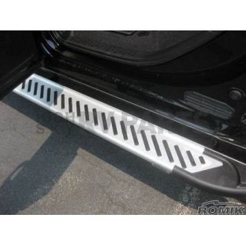 Romik USA Running Board Polished Aluminum Stationary - 61345418-3