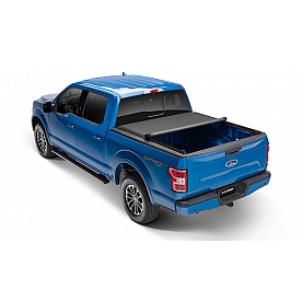 Lund International Tonneau Cover Soft Roll-Up Black Matte Canvas/ Twill Weaved Fabric - 96874