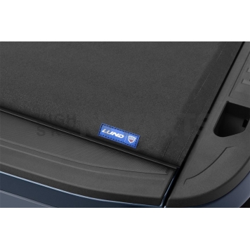 Lund International Tonneau Cover Soft Roll-Up Black Matte Canvas/ Twill Weaved Fabric - 96874-5