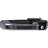 Help! By Dorman Exterior Door Handle - Plastic Silver/ Black Single - 81013