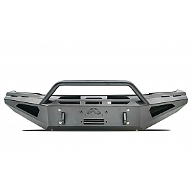 Fab Fours Bumper Red Steel 1-Piece Design Steel Black - R19RS44621
