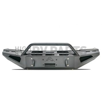 Fab Fours Bumper Red Steel 1-Piece Design Steel Black - R19RS44621