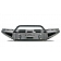 Fab Fours Bumper Red Steel 1-Piece Design Steel Black - R19RS44621