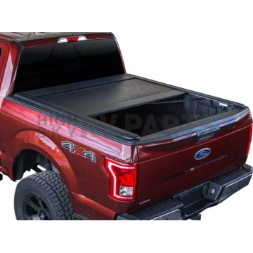 Pace Edwards Tonneau Cover Hard Manual Retractable Black Matte Powder Coated Aluminum/ Vinyl - KRN5780
