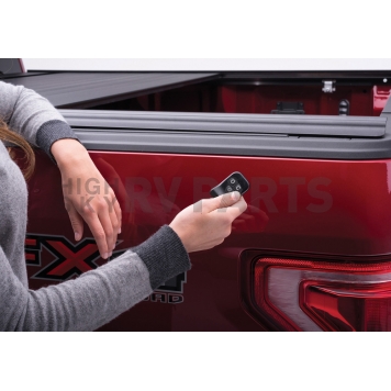 Retrax Tonneau Cover Hard Power Retractable Black Matte Powder Coated Aluminum - 90236-2