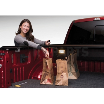 Retrax Tonneau Cover Hard Power Retractable Black Matte Powder Coated Aluminum - 90236-3
