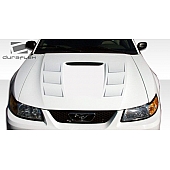Extreme Dimensions Hood - Primered Fiberglass Black - 104841
