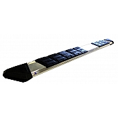 Iron Cross Running Board Polished Steel Stationary - 8293