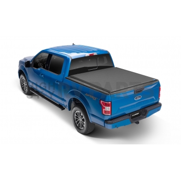 Lund International Tonneau Cover Soft Roll-Up Black Matte Canvas/ Twill Weaved Fabric - 968113-2