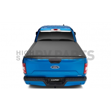 Lund International Tonneau Cover Soft Roll-Up Black Matte Canvas/ Twill Weaved Fabric - 968113-5