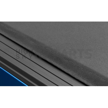 Lund International Tonneau Cover Soft Roll-Up Black Matte Canvas/ Twill Weaved Fabric - 968114-5