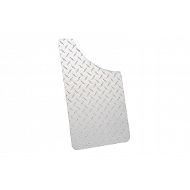Dee Zee Mud Flap - Silver Aluminum Set Of 2 - 1808
