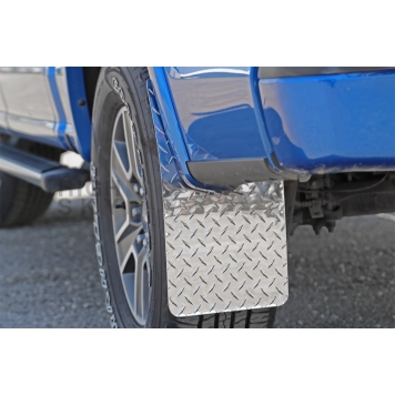 Dee Zee Mud Flap - Silver Aluminum Set Of 2 - 1808-2