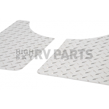 Dee Zee Mud Flap - Silver Aluminum Set Of 2 - 1808-3
