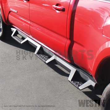 Westin Automotive Nerf Bar - Truck Wheel to Wheel Black Powder Coated Steel Square - 56534185-3