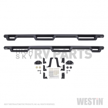 Westin Automotive Nerf Bar - Truck Wheel to Wheel Black Powder Coated Steel Square - 56534185-6