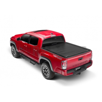 Retrax Tonneau Cover Hard Manual Retractable Black Matte Aluminum - T80811