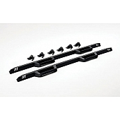 N-Fab Nerf Bar Black Steel Angular - EXD20MCTX