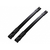 Black Horse Offroad Roof Rack Aluminum Black 60 Inch Set of 2 Cross Bars and Hardware - TR60BK