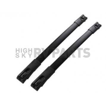Black Horse Offroad Roof Rack Aluminum Black 60 Inch Set of 2 Cross Bars and Hardware - TR60BK