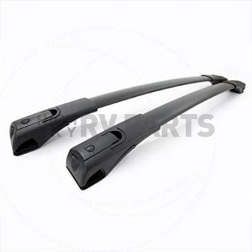 Black Horse Offroad Roof Rack Aluminum Black 60 Inch Set of 2 Cross Bars and Hardware - TR60BK-2