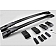 Black Horse Offroad Roof Rack Aluminum Black 60 Inch Set of 2 Cross Bars and Hardware - TR60BK