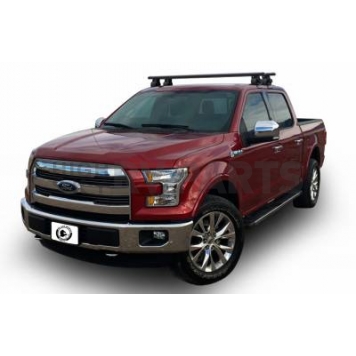 Black Horse Offroad Roof Rack Aluminum Black 60 Inch Set of 2 Cross Bars and Hardware - TR60BK-6