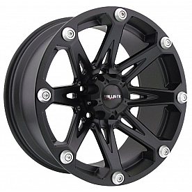 Ballistic Wheels 814 Jester 18 x 9 Black - 814890555+00FB