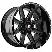Ballistic Wheels 959 Rage - 24 x 14 &nbsp;Black With Natural Windows - 959244050-81GBX