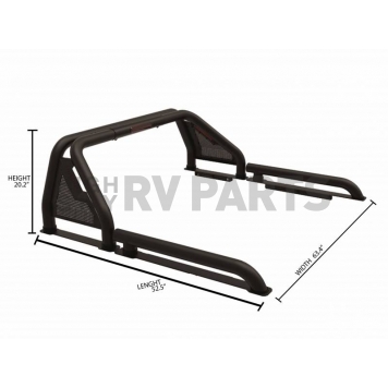 Black Horse Offroad Truck Bed Bar GLRB03B-2