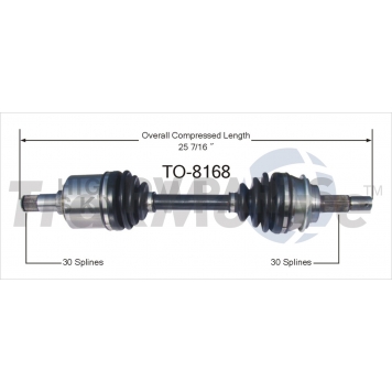 TrakMotive CV Axle Shaft - TO-8168