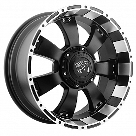 Ballistic Wheels Series 815 - 20 x 9&nbsp;Black With Natural Accents - 815290267+00FBLM