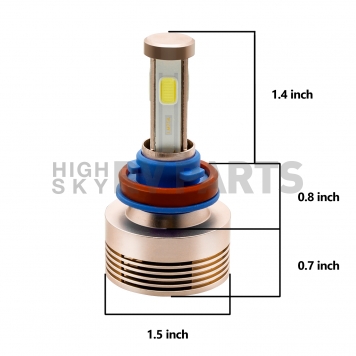 Race Sport Lighting Headlight Bulb Set Of 2 - H11LED4S