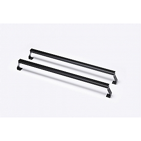 Putco Bed Cargo Rack Crossbar 65 Inch Front/ 63-1/2 Inch Rear Aluminum Black Set Of 2 - 185743