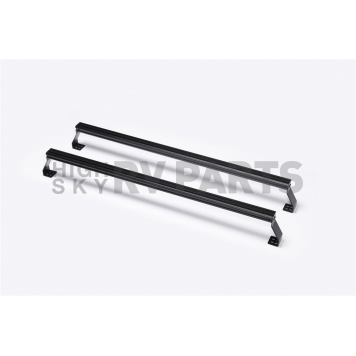 Putco Bed Cargo Rack Crossbar 65 Inch Front/ 63-1/2 Inch Rear Aluminum Black Set Of 2 - 185743