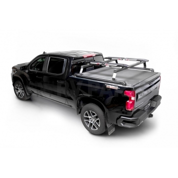 Putco Bed Cargo Rack Crossbar 65 Inch Front/ 63-1/2 Inch Rear Aluminum Black Set Of 2 - 185743-4