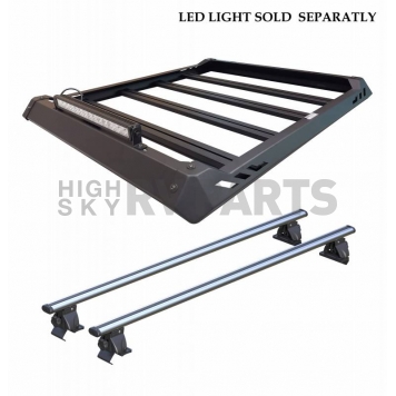 Black Horse Offroad Roof Basket 55 Inch x 45 Inch Aluminum - TRRB260S