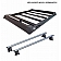 Black Horse Offroad Roof Basket 55 Inch x 45 Inch Aluminum - TRRB260S