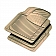 Rubber Queen Floor Mat - Cut-To-Fit Rubber Beige Set of 2 - 70903