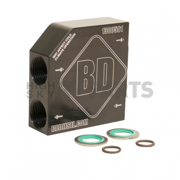 BD Diesel Auto Trans Fluid Cooler Bypass Tube Eliminator - 1061527-1