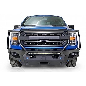 Fab Fours Bumper Vengeance 1-Piece Design Steel Black - FF21X47501