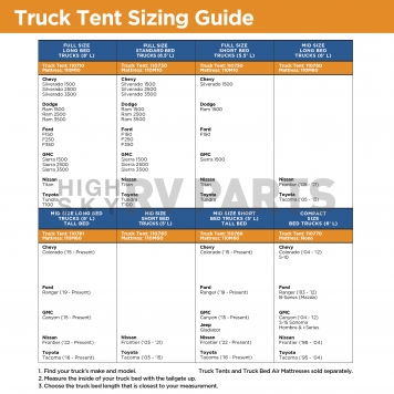 Rightline Gear Tent Truck Bed Type Sleeps 2 Adults - 110766-10