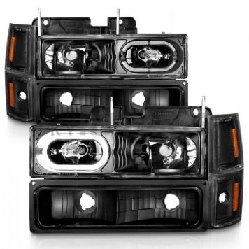 ANZO USA Headlight Assembly Rectangular Standard Beam Set Of 8 - 111507