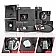 ANZO USA Headlight Assembly Rectangular Standard Beam Set Of 8 - 111507