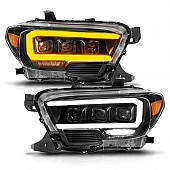 ANZO USA Headlight Assembly&nbsp;Rectangular&nbsp;Projector Beam&nbsp;Set Of 2 - 111563
