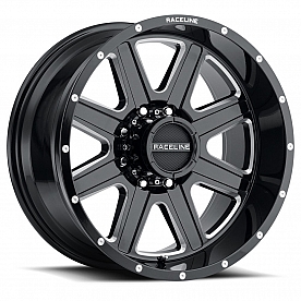 RaceLine Wheel 940M Hostage 18 x 9&nbsp;Black With Natural Accents - 940M-89060-00