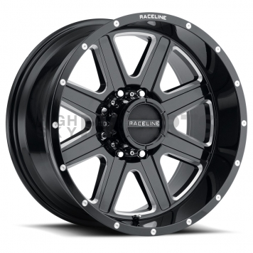 RaceLine Wheel 940M Hostage 18 x 9&nbsp;Black With Natural Accents - 940M-89060-00-1