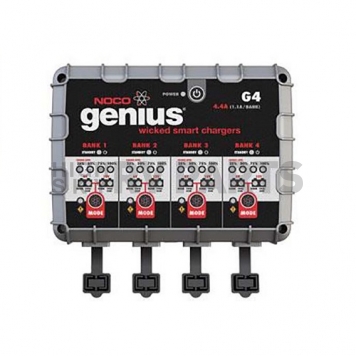 Noco Genius 4.4 Amp 4-Bank UltraSafe Battery Charger and Maintainer