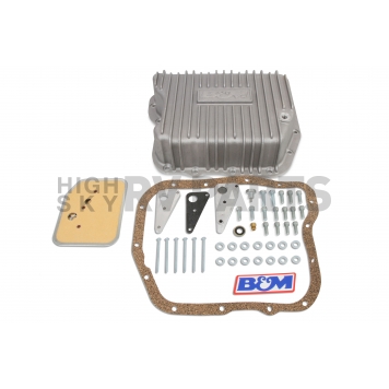 B&M Automatic Transmission Oil Pan Aluminum Silver - 10280