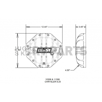 B&M Differential Cover - 11306-1
